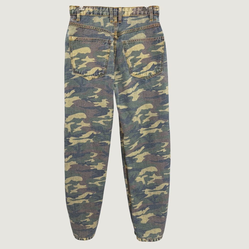 RE/DONE The Rewind Jean Size 25 Thunderstruck Reversible Camo Denim Workwear - Picture 6 of 12